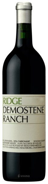 Ridge Vineyards Demostene Ranch 2016