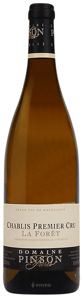 Domaine Pinson La Foret Chablis Premier Cru 2019