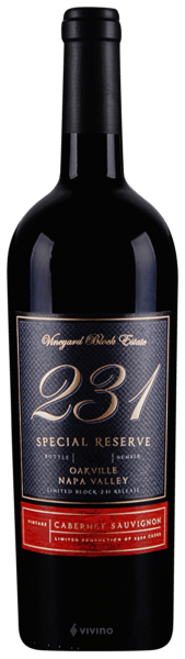 Vineyard Block Estate 231 Special Reserve Cabernet Sauvignon 2018