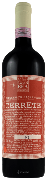 Paolo Bea Cerrete Montefalco Sagrantino Secco 2015