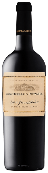 Monticello Vineyards Merlot Estate Grown 2016