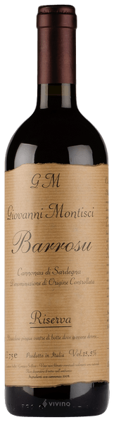Giovanni Montisci Barrosu Cannonau di Sardegna Riserva 2016