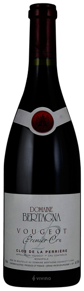 Domaine Bertagna Vougeot 1er Cru 'Clos de la Perri?re' Monopole 2016