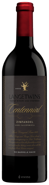 LangeTwins Centennial Zinfandel 2014