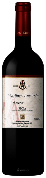 Martinez Lacuesta Rioja Reserva 2011