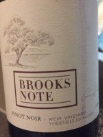 Brooks Note Weir Vineyard Pinot Noir 2016