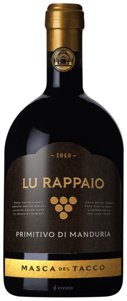 Masca del Tacco Lu Rappaio Primitivo di Manduria 2020