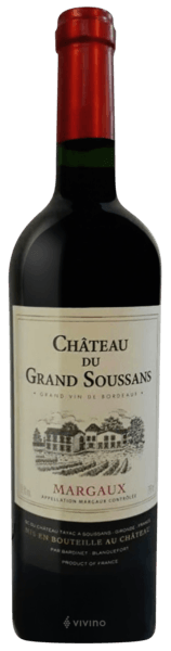 Ch?teau du Grand Soussans Margaux 2019