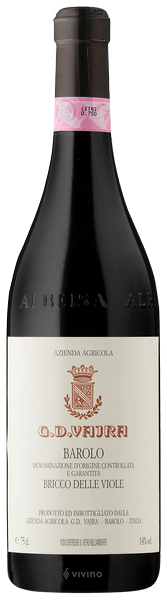 G.D. Vajra Barolo Bricco Delle Viole 2008