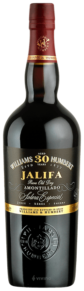 Williams & Humbert Jalifa Amontillado Rare Old Dry Solera Especial Aged 30 Years N.V.
