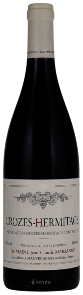 Domaine Jean-Claude Marsanne Crozes-Hermitage 2018