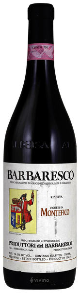 Produttori del Barbaresco Barbaresco Riserva Montefico 2009