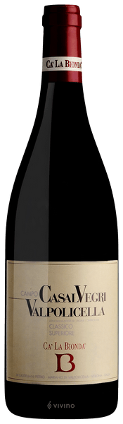 Ca La Bionda Campo Casalvegri Valpolicella Classico Superiore 2018