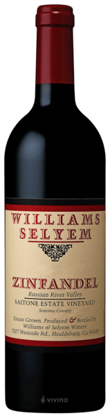 Williams Selyem Saitone Estate Vineyard Zinfandel 2019