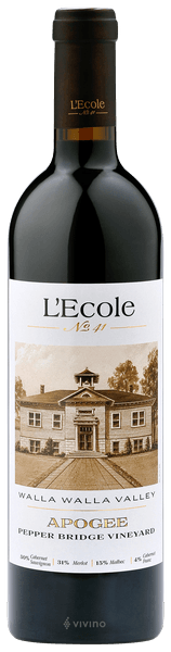 L'Ecole No 41 Apogee Pepper Bridge Vineyard 2015