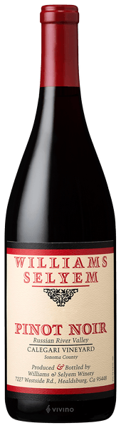 Williams Selyem Calegari Vineyard Pinot Noir 2013