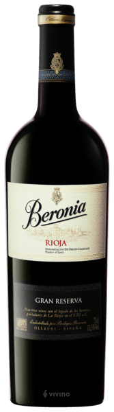 Beronia Rioja Gran Reserva 1982