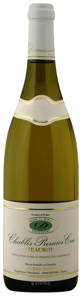 Domaine Agn?s et Didier Dauvissat Chablis Premier Cru 'Beauroy' 2017