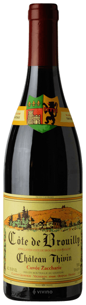 Ch?teau Thivin C?te de Brouilly Cuv?e Zaccharie 2020