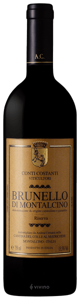 Conti Costanti Brunello di Montalcino Riserva 2015