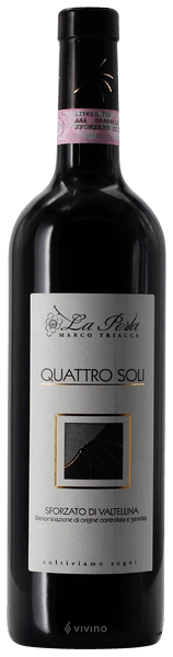 La Perla Quattro Soli Sforzato della Valtellina 2014
