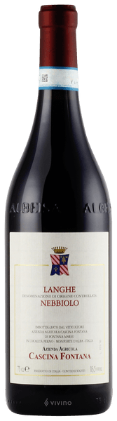 Cascina Fontana Nebbiolo Langhe 2017