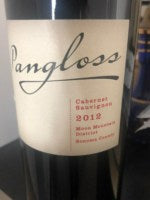 Pangloss Cabernet Sauvignon 2012
