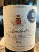 Andretta Brunello di Montalcino 2016