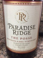 Paradise Ridge Hoenselaars Vineyard The Posse 2015