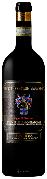 Ciacci Piccolomini d'Aragona Brunello di Montalcino Riserva Pianrosso Santa Caterina d'Oro 2016