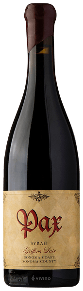 Pax Griffin's Lair Syrah 2013