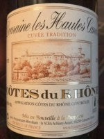 Hautes Cances Cuv?e Tradition C?tes du Rh?ne 2013