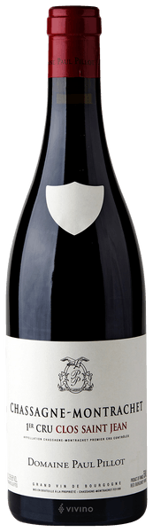 Paul Pillot Chassagne-Montrachet 1er Cru 'Clos Saint Jean' Rouge 2018
