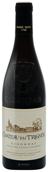 Ch?teau du Trignon Gigondas Rouge 2015