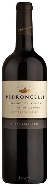 Pedroncelli Three Vineyards Cabernet Sauvignon 2019