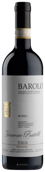 Giacosa Fratelli Barolo Bussia 2015