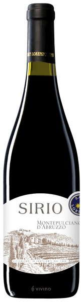 San Lorenzo Sirio Montepulciano d'Abruzzo 2019