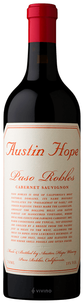 Austin Hope Paso Robles Cabernet Sauvignon 2019