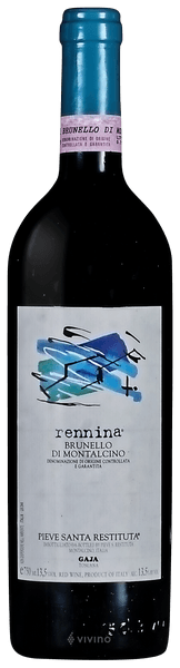 Gaja Pieve Santa Restituta Rennina Brunello di Montalcino 1990