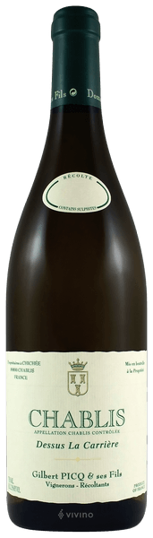 Gilbert Picq Dessus La Carri?re Chablis 2019