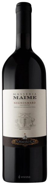 Tormaresca Negroamaro Salento Masseria Maime 2015