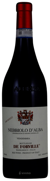 De Forville San Rocco Nebbiolo d'Alba 2019