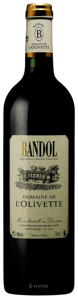 Domaine de l'Olivette Bandol Rouge 2016