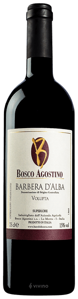 Bosco Agostino Barbera d'Alba Volupta Superiore 2015
