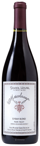 School House Vineyard Mescolanza Syrah Blend 2013