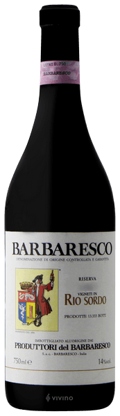 Produttori del Barbaresco Barbaresco Riserva Rio Sordo 2014