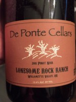 De Ponte Lonesome Rock Ranch Pinot Noir 2014