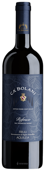 Ca' Bolani Refosco dal Peduncolo Rosso Superiore Friuli Aquileia 2015