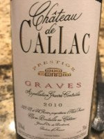 Ch?teau de Callac Prestige Graves 2010