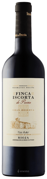 Hermanos Peci?a Finca Iscorta Gran Reserva 2010